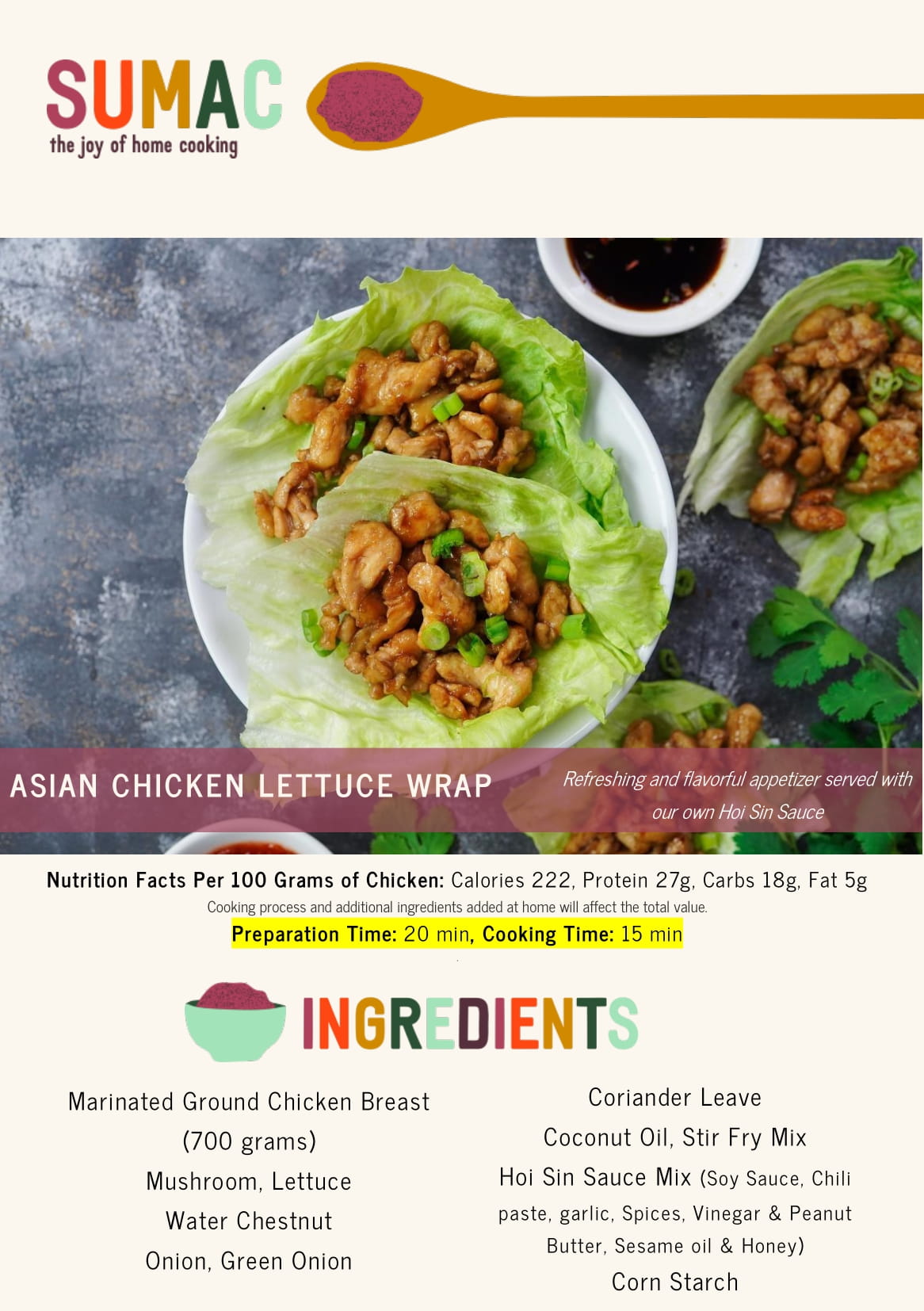 Asian Chicken Lettuce Wraps