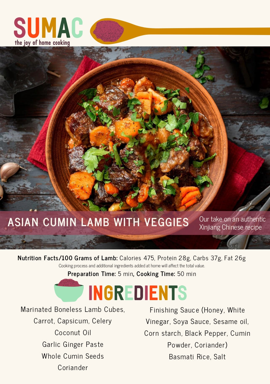 Asian Cumin Lamb with Veggies