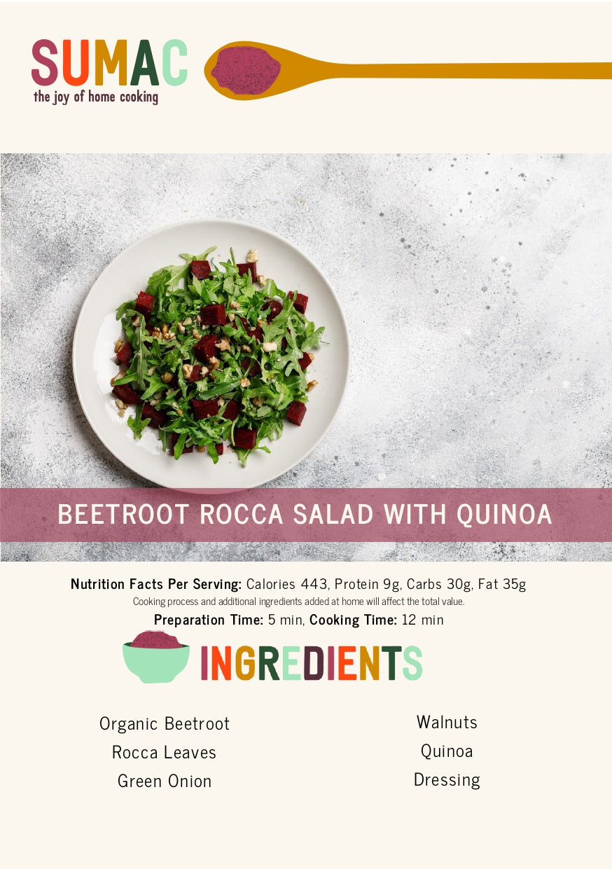 Beetroot Rocca Salad with Quinoa