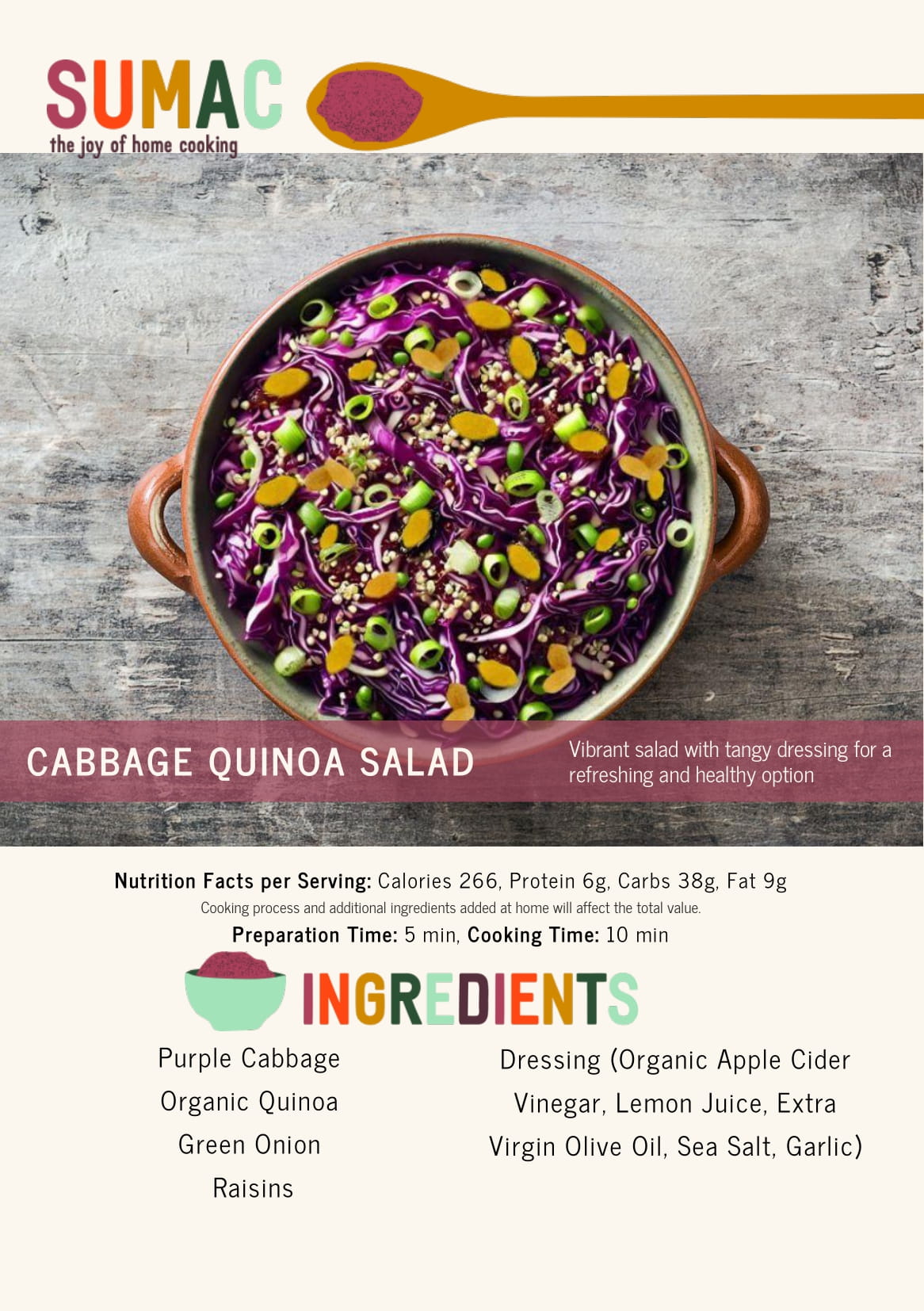 Cabbage Quinoa Salad