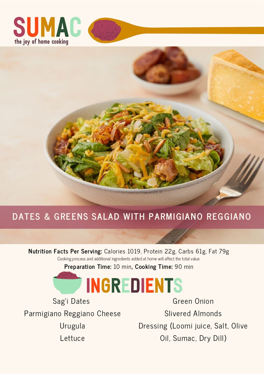 Dates & Greens Salad with Parmigiana Reggiano