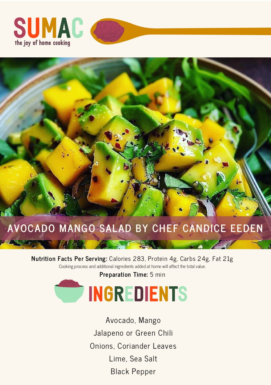 Avocado Mango Salad by Chef Candice Eeden