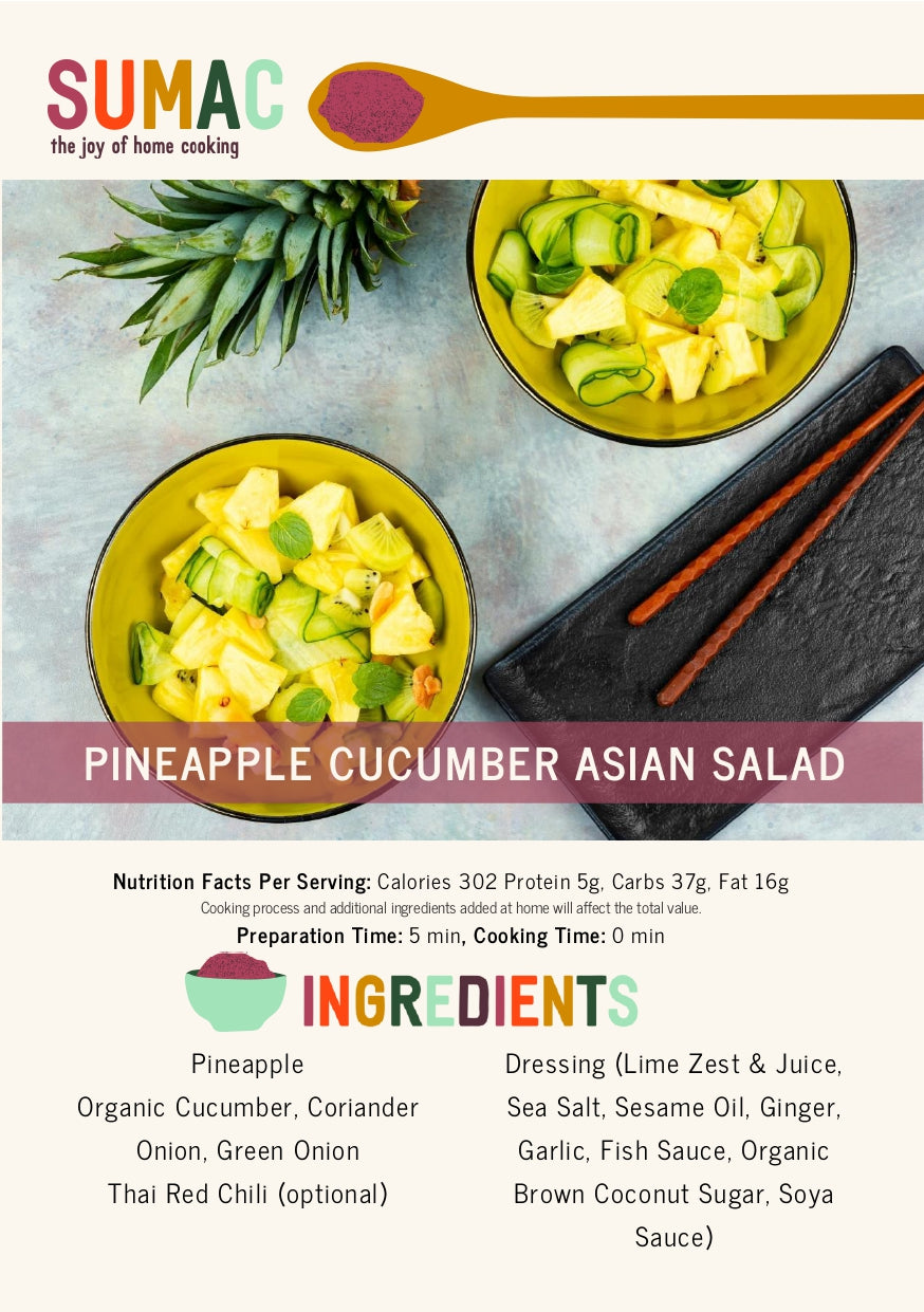 Pineapple Cucumber Asian Salad