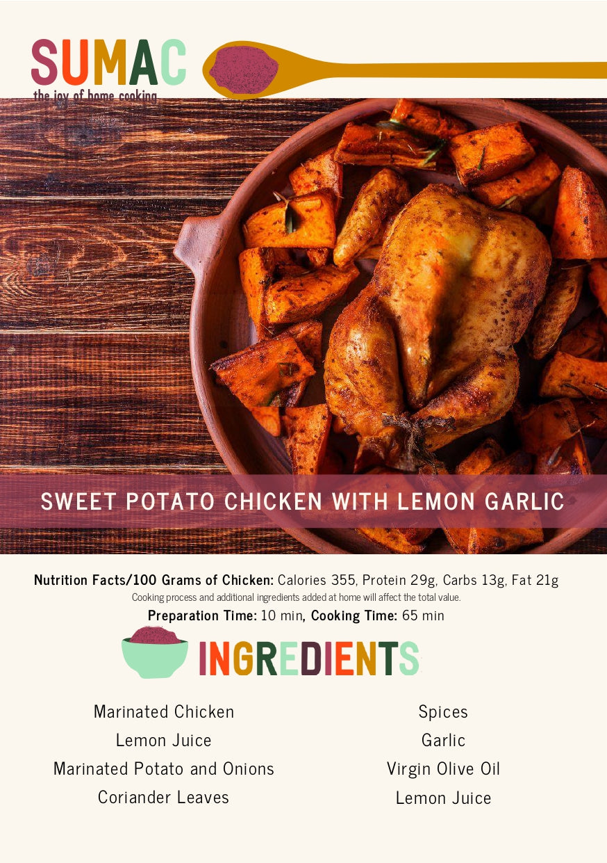 Sweet Potato Chicken with Lemon Garlic