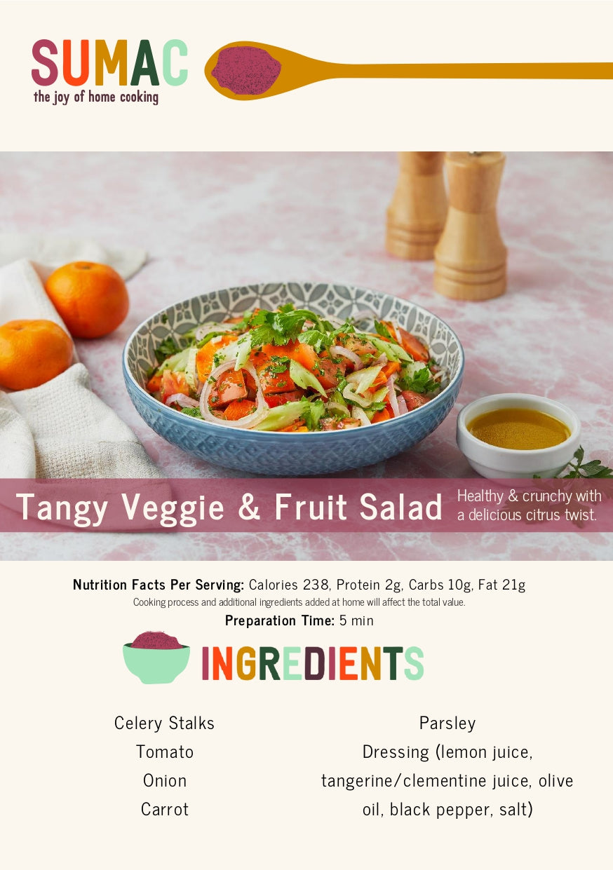 Asian Tangy Veggie & Fruit Salad